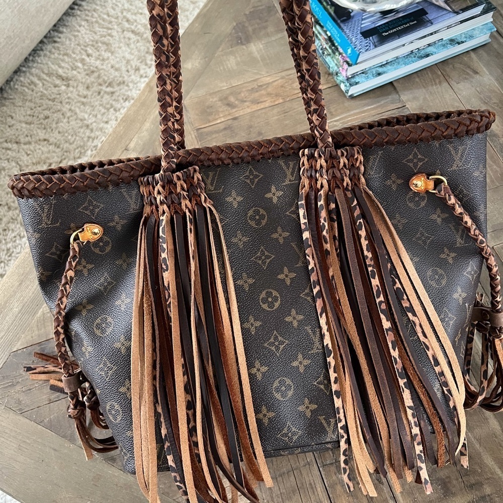 Customized LV Monogram Neverfull MM